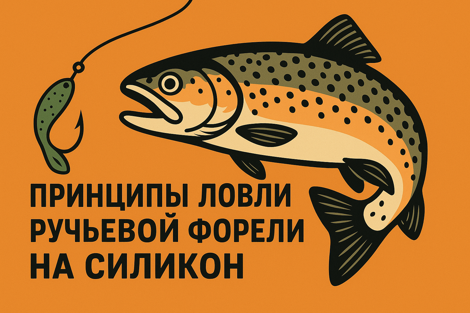 Принципы ловли ручьевой форели на силикон